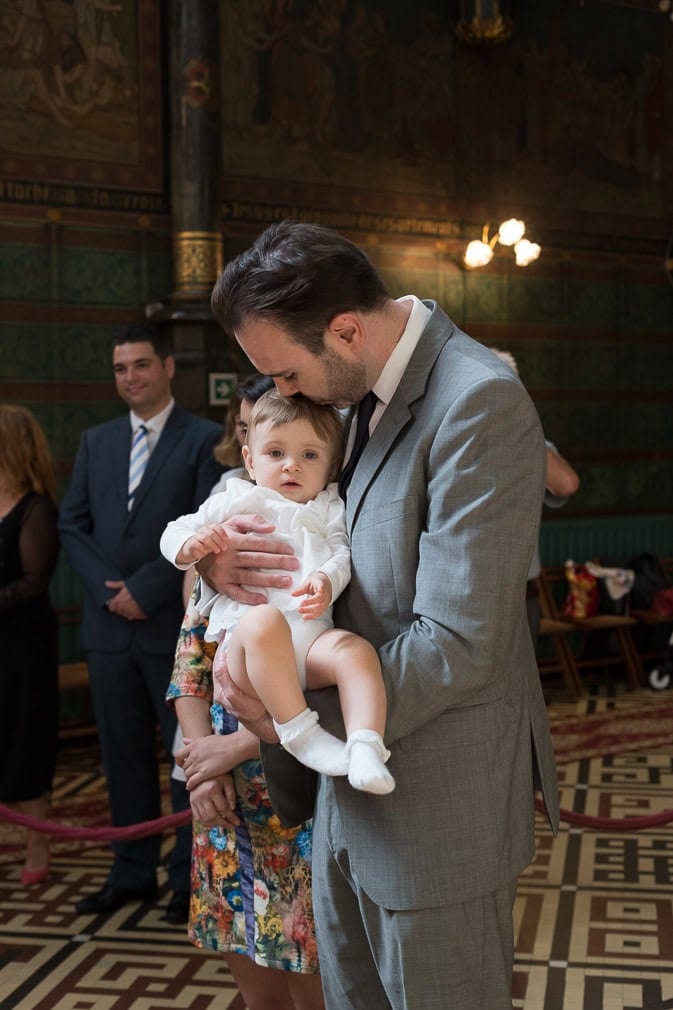 Some beautiful moments from a christening ceremony